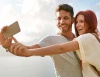 Young Couple taking a selfie.