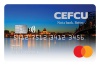 credit card design with Landscape photo of Peoria from the Riverfront design