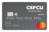 credit card design with Black and white pin stripe design