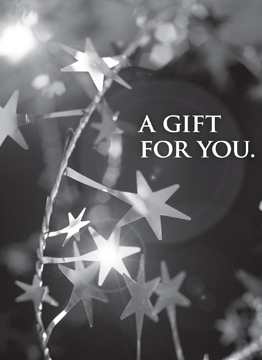 A Gift For You with stars Gift Card Holder