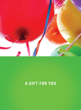 A Gift For You With Balloons Card Holder